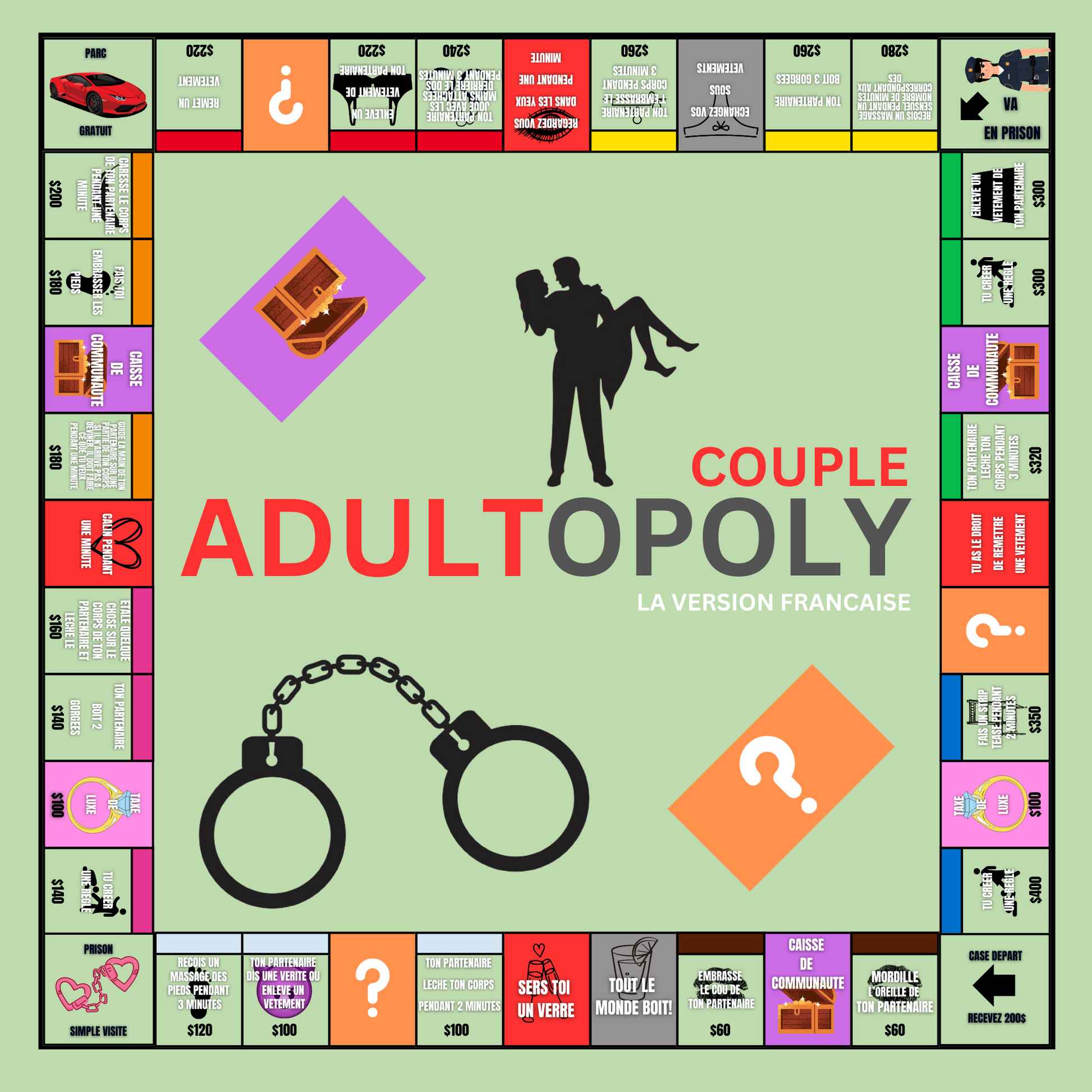 L'adultopoly - Version française