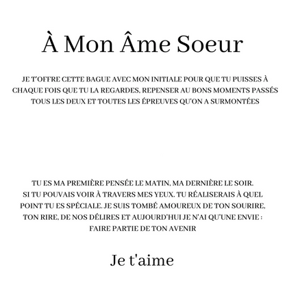 Coffret Bague "À Mon Âme Soeur"