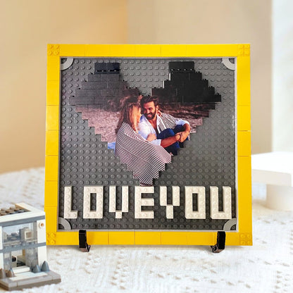 50%OFF⭐️Personalised Casse-tête en briques Photo Block Cadeaux pour amoureux