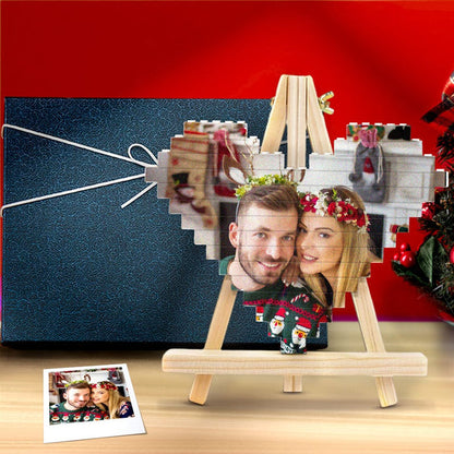 50%OFF⭐️Personalised Casse-tête en briques Photo Block Cadeaux pour amoureux