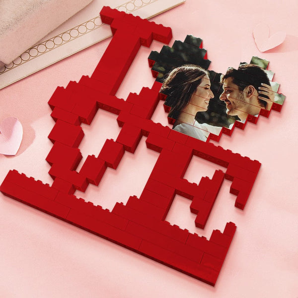 50%OFF⭐️Personalised Casse-tête en briques Photo Block Cadeaux pour amoureux