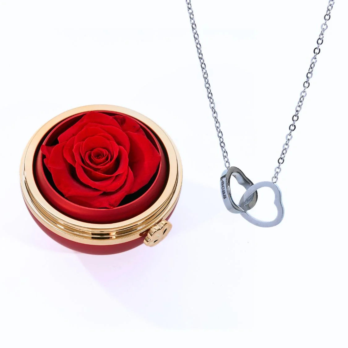 Boîte Passion éternelle et collier personnalisé
