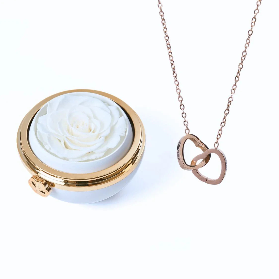 Boîte Passion éternelle et collier personnalisé