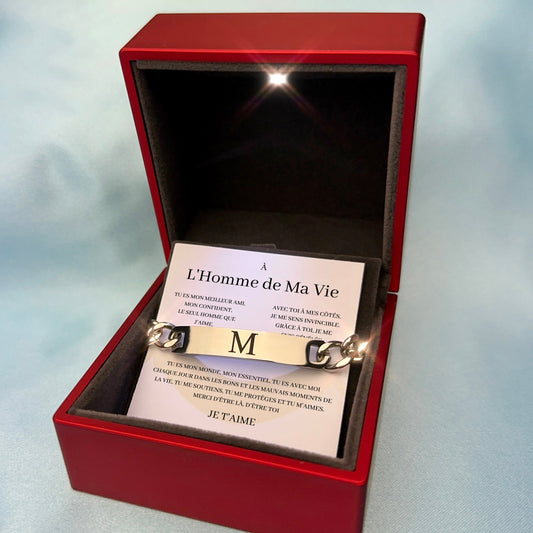 Coffret Bracelet “À L'Homme de Ma Vie"