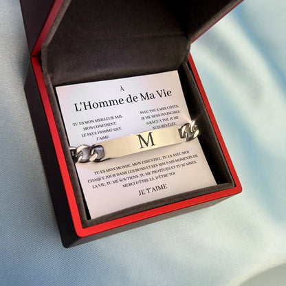 Coffret Bracelet “À L'Homme de Ma Vie"