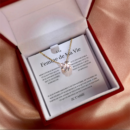 Coffret Collier « À la Femme de Ma Vie »