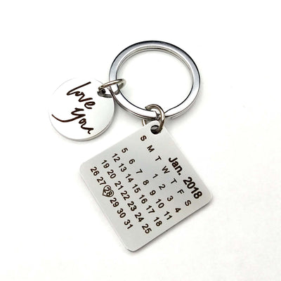 Wearitlove™  Personalized Calendar Keychains