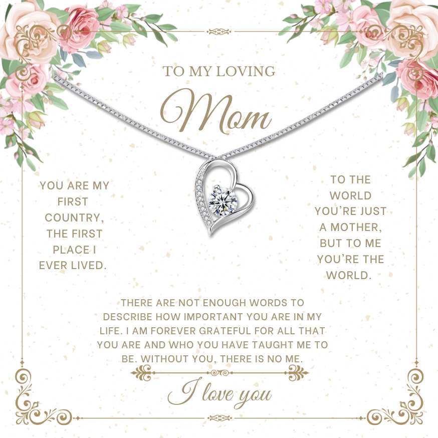 Love Diamond Necklace For Loving Mom