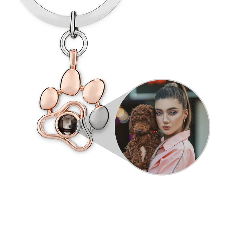 Wearitlove™ Personalized Dog Paw Photo Necklace